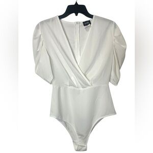 White Wrap Bodysuit